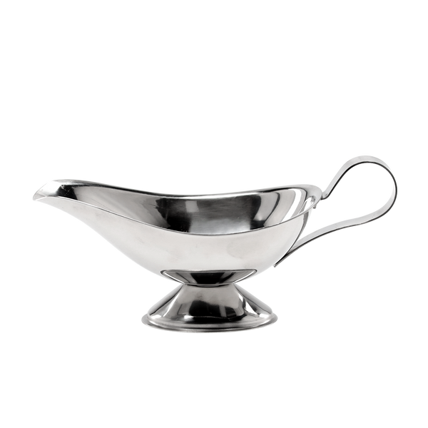 STAINLESS STEEL SAUCE BOAT 19X8 CM