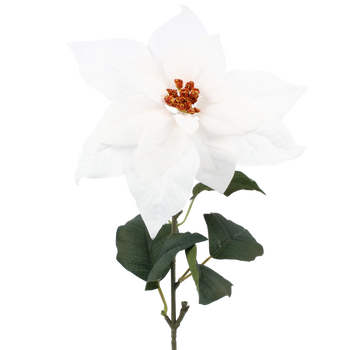 ARTIFICIAL FLOWER - POINSETTIA 72 CM WHITE