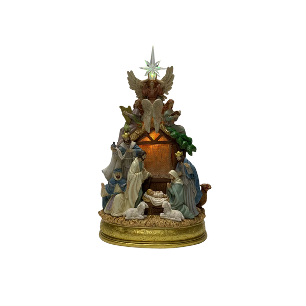 CHRISTMAS MUSIC BOX LED NATIVITY SCENE