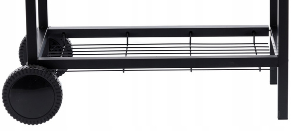 BARREL CHARCOAL GRILL WITH LID AND WHEELS 101 x 70,5 x 94,5 CM