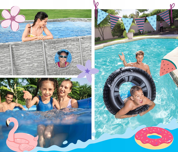 PISCINĂ CU CADRU 1,22m x 1,22m x 30,5cm 