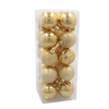 KPL. 20 BOMBEK 6 CM RED / GOLD / SILVER *3825