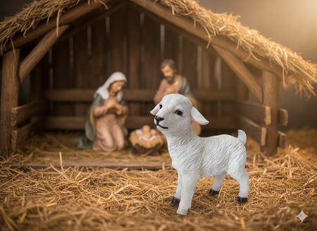 CHRISTMAS FIGURE - SHEEP 30 CM