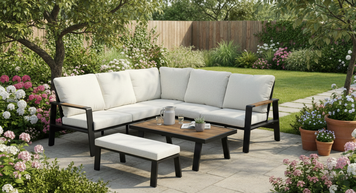 ZESTAW MEBLI ALUMINIOWYCH "PRISZTINA" (SOFA NAROŻNA + ŁAWKA + STOLIK) CZARNY + BEŻOWE PODUSZKI pol_pl_ZESTAW-MEBLI-ALUMINIOWYCH-PRISZTINA-SOFA-NAROZNA-LAWKA-STOLIK-CZARNY-BEZOWE-PODUSZKI-9051_6