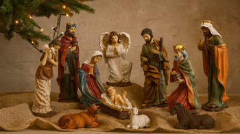 CHRISTMAS FIGURES SET 11 PCS. TO 45 CM