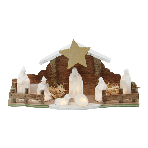 CHRISTMAS CRIB 33 X 10.5 X 16.5