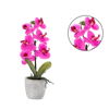UMĚLÝ KVĚT - RŮŽOVÝ ORCHIDEJ 35 CM bal= 4 ks *4788