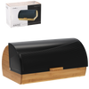 BREAD BOX ANISE - BAMBOO WITH METAL LID 38 x 28 x 18,5 CM BLACK
