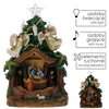 CHRISTMAS MUSIC BOX LED NATIVITY SCENE WITH TREE