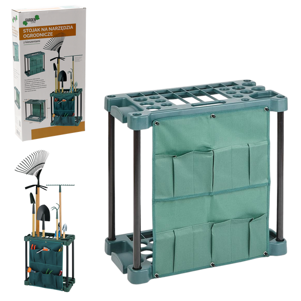 STAND PENTRU UNELTE DE GRĂDINĂ CU BUZUNARE 58 x 31 x 60 CM *1548