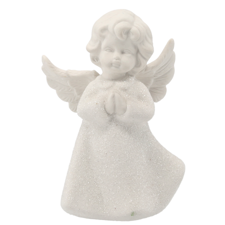 FIGURKA ANDĚLÍK BÍLÝ VYS. 11CM MIX VZORŮ balení=6ks *3577