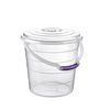 WIADRO TRANSPARENTNE Z POKRYWĄ 10L *8076