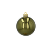 SET OF 10 BAUBLES 6 CM OLIVE/COPPER/GRAPHITE