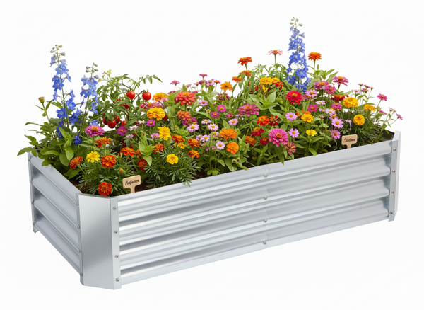 GRZĄDKA WARZYWNO-KWIATOWA 140 X 60 X 30 CM PROSTOKĄTNA OCYNK