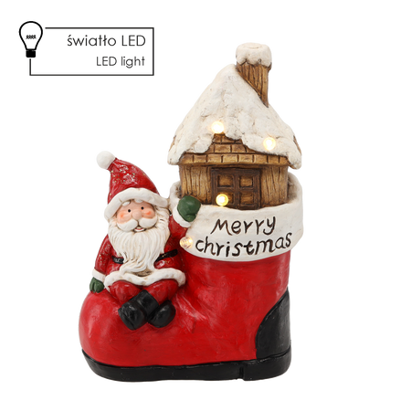 FIGURINE OF THE NATIVITY - SANTA "MERRY CHRISTMAS" 28,2 X 17 X 42 CM LED