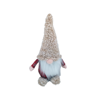 HOLIDAY GNOME 30 CM BEIGE - RED