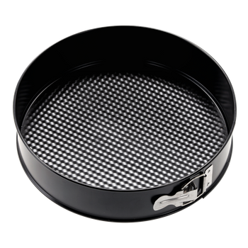 EMBOSSED CAKE TIN FI 27CM WITH NON-STICK BLACK PROTECTIVE LAYER