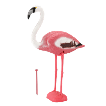 Garden Decoration - Flamingo on Base 60 x 22 x 93 cm