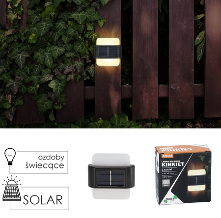 SET OF 2 SOLAR LAMPS - TICKET 9 X 9 X 2.3 CM ARRAS LED COLOR WHITE