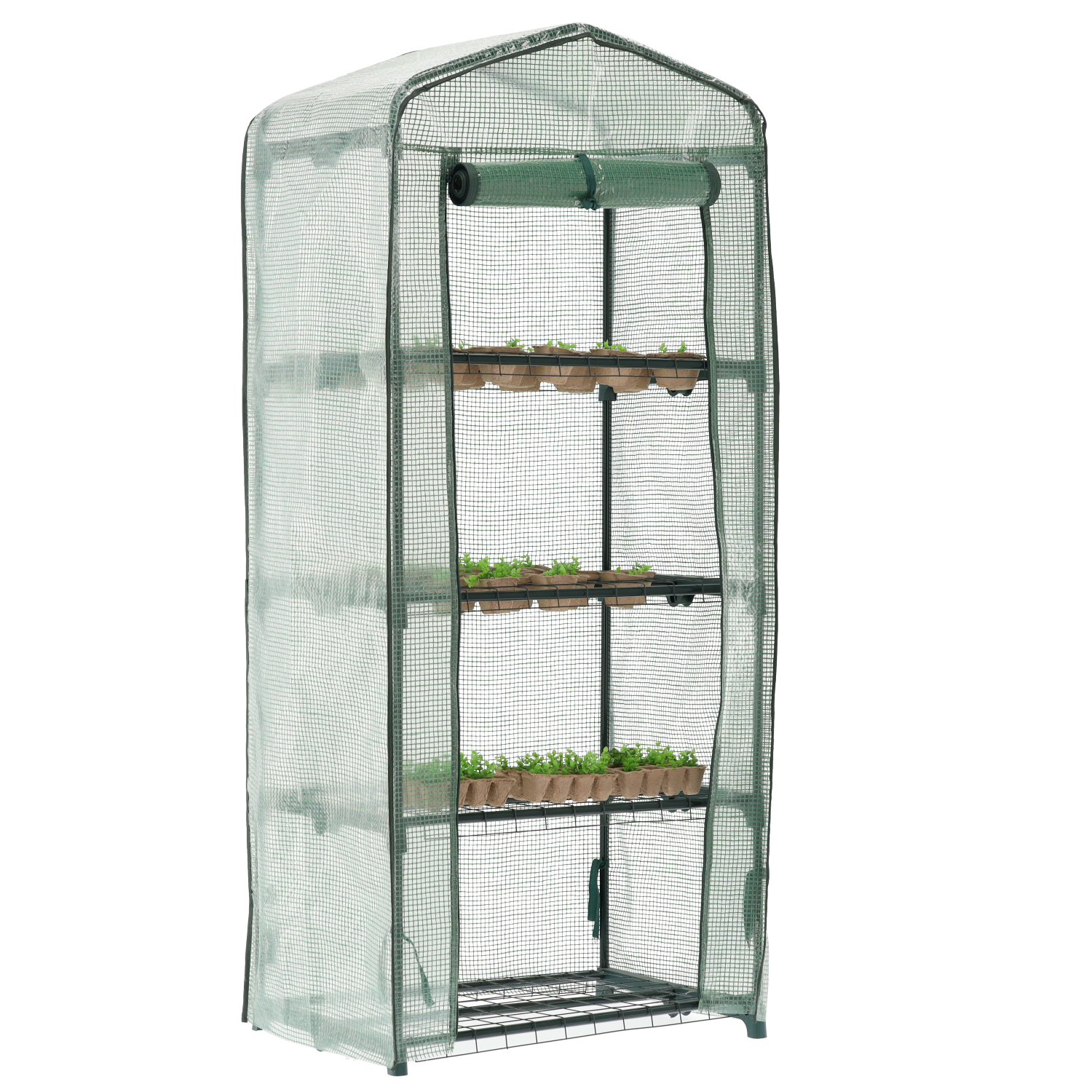 SZKLARNIA OGRODOWA Z CZTEREMA PÓŁKAMI 69 X 49 X H160cm pol_pl_SZKLARNIA-OGRODOWA-Z-CZTEREMA-POLKAMI-69-X-49-X-H160cm-0426-882_4