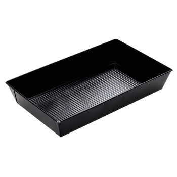 Plechová forma 390x23,5x7cm s ochrannou vrstvou non-stick čierna*0954*