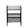 STOLIK BOCZNY Z GAZETNIKIEM 40 x 40 x 55 CM CZARNY *1197