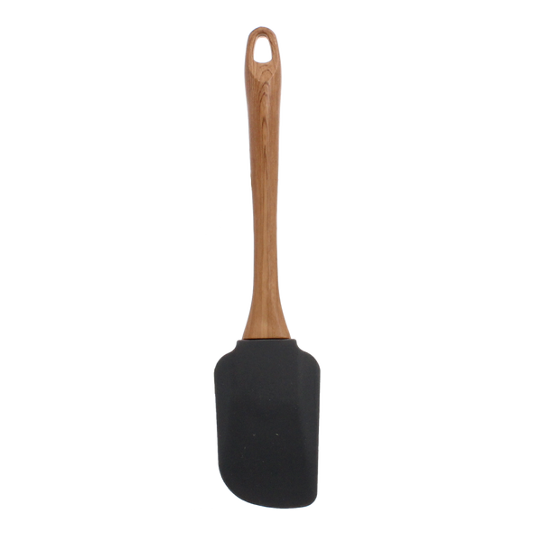 SET OF 2 KITCHEN TOOLS BRUSH + SPATULA WITH WOODEN HANDLES