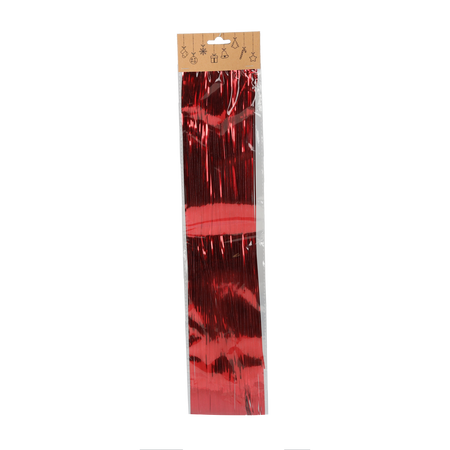 OZDOBA CHOINKOWA - BŁYSZCZĄCA LAMETA 51CM CZERWONY/ZŁOTY/SREBRNY opak=144szt *7948
