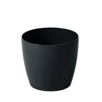 MAGNOLIA POT COVER 135 MM BLACK