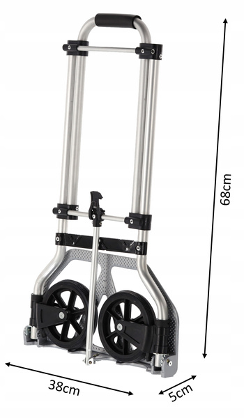 SKŁADANY ALUMINIOWY WÓZEK / MŁYNARKA 38 x 39 x 96 cm *1462