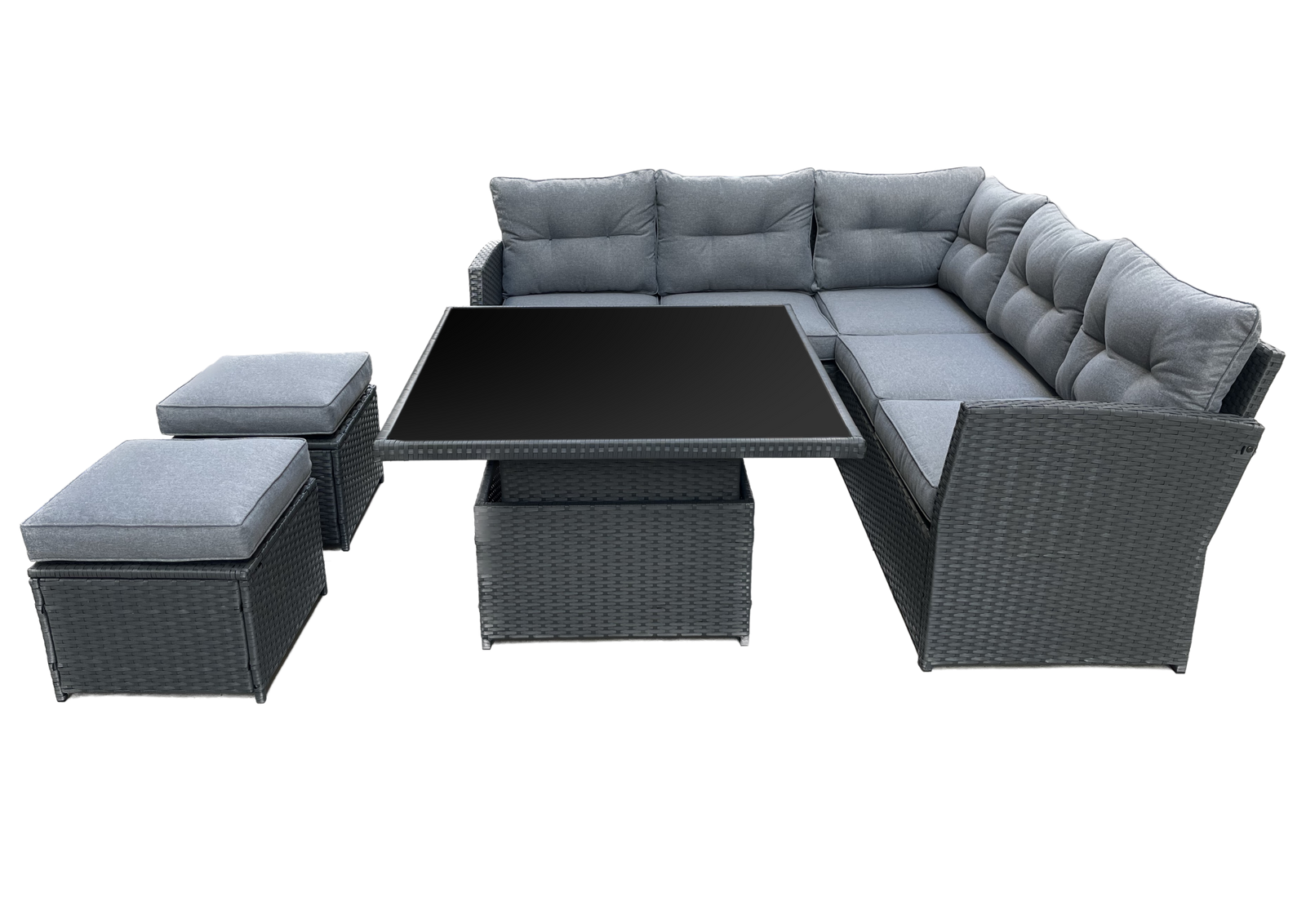 ZESTAW MEBLI RATTANOWYCH ( SOFA NAROŻNA + 2 PUFY + STOLIK Z REGULOWANĄ WYS. ) SZARY + SZARE PODUSZKI pol_pl_ZESTAW-MEBLI-RATTANOWYCH-SOFA-NAROZNA-2-PUFY-STOLIK-Z-REGULOWANA-WYS-SZARY-SZARE-PODUSZKI-8212-424_2