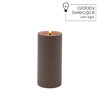 CANDLE LED GRIS 7 X 15 CM *9438