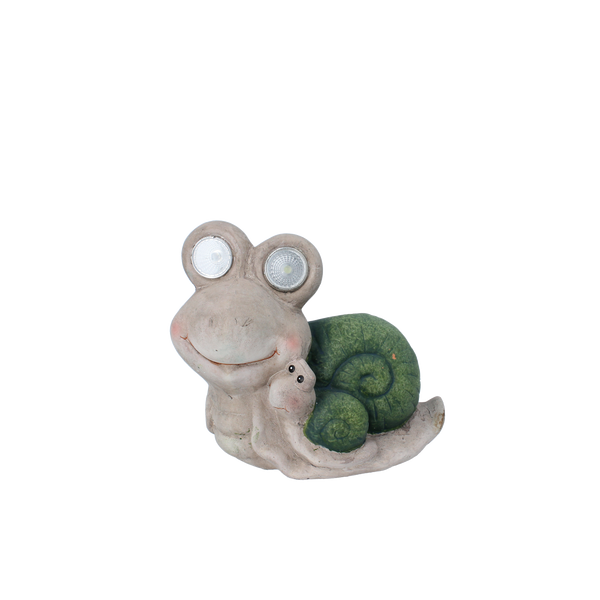 GARDEN FIGURINE – SNAIL WITH GLOWING EYES 17,5 X 10,5 X 14,5 CM LED pack=4 pcs