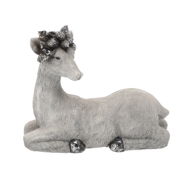 CHRISTMAS DECORATION - GREY REINDEER