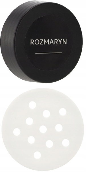 PRZYPRAWNIK KWADRATOWY 16,5 x 16,5 x 33,5 CM Z RĄCZKĄ 16 SŁOICZKÓW CZARNO-SREBRNY *9165