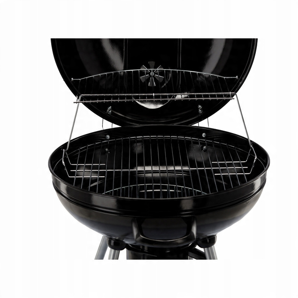 CHARCOAL KETTLE BBQ WITH LID, ASH PAN AND WHEELS 66 x 57 x 85 CM