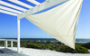 BEIGE TRIANGULAR SUNSHADE SAIL 3 X 3 X 3M