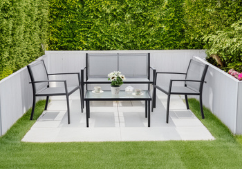 SET DE MOBILIER PENTRU GRĂDINĂ - BANCĂ, 2 SCAUNE, MASĂ *0846