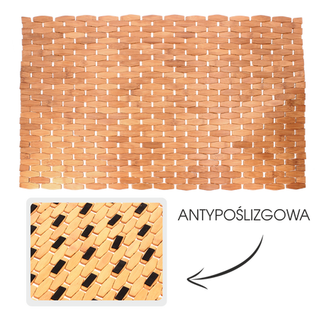 MATA ŁAZIENKOWA BAMBUSOWA "GRENADA" 50 x 70 CM *3418