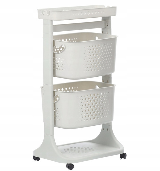 STOJAK PLASTIKOWY Z DWOMA KOSZAMI *7475