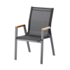STEEL TEXTILENE CHAIR 61 x 56 x 90 CM BLACK
