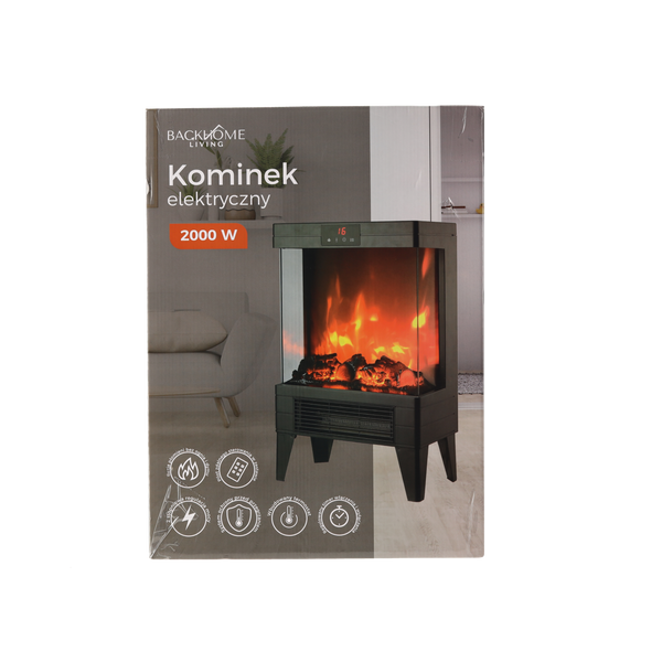 KOMINEK ELEKTRYCZNY - 32,2 x 18 x 52,3 CM - 2000W