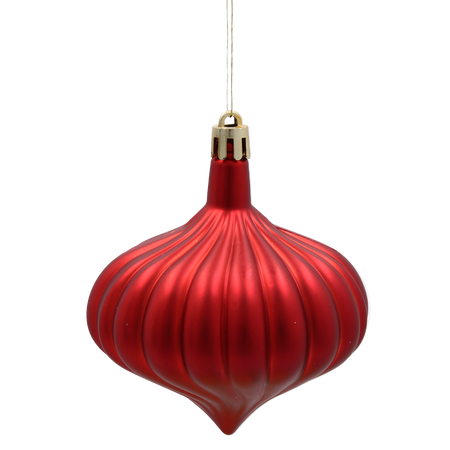 SET OF 6 CHRISTMAS TREE ORNAMENTS - STREAMERS MIX OF COLORS 8 CM