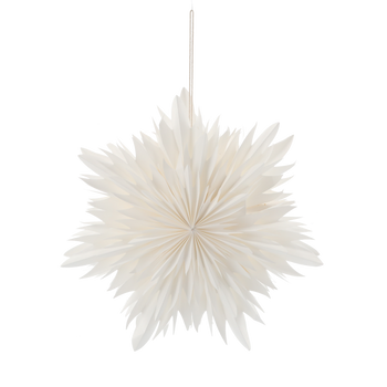GWIAZDA DEKORACYJNA PAPIEROWA 40 CM BIAŁA DWUWARSTWOWA *9102