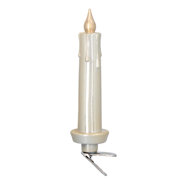 KPL. 4 OZDÔB VIANOČNÝCH - SVIEČKY S KLIPSEM 11 CM *7434