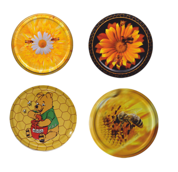 SET OF 10 LIDS DIA 82 BEE