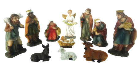 CHRISTMAS FIGURINES SET 11 PCS. 5,5 CM