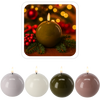 CANDLE DIN WAX LED - BOL 8,5 x 8,5 CM MIX CULOARE *9317