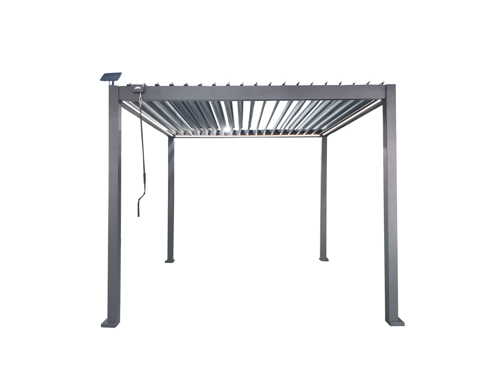 PERGOLA OGRODOWA ALUMINIOWA SZARA LED 3 x 3 x 2,5 M pol_pl_PERGOLA-OGRODOWA-ALUMINIOWA-SZARA-LED-3-x-3-x-2-5-M-8983_1