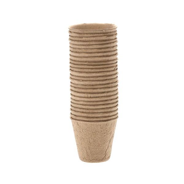 Set de 24 ghivece din turbă 8 x 8 cm 